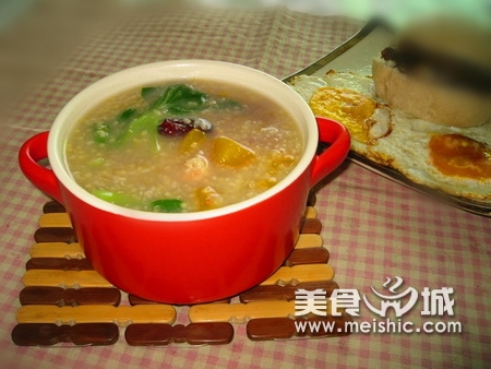 藜麦虾仁杂粮粥