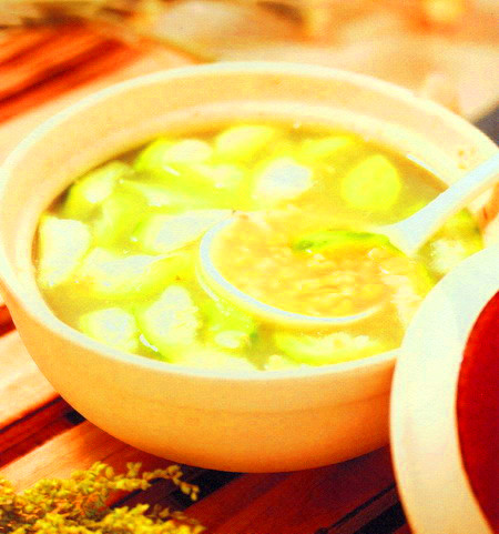 丝瓜玉米粥