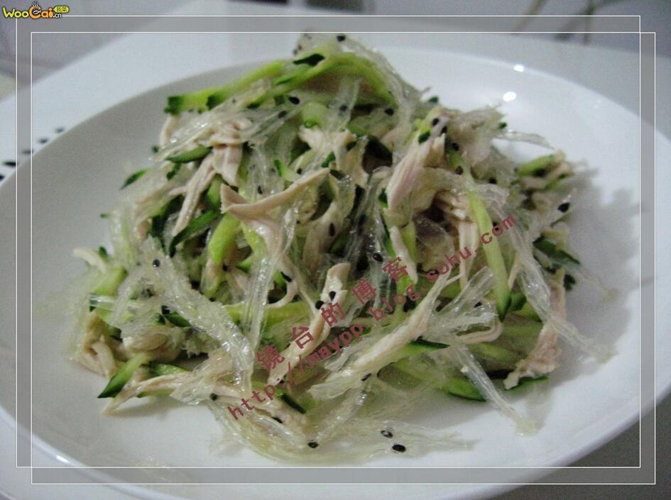 鸡丝冻粉怎么做，鸡丝冻粉的2步做法