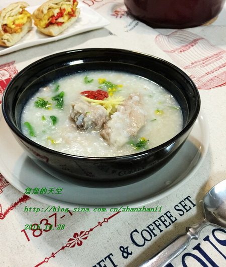 油菜花排骨粥