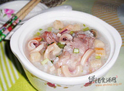 鱿鱼排骨粥