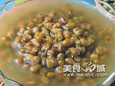石膏绿豆粥