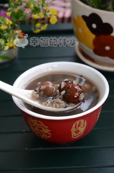 黑芝麻蜜枣粥