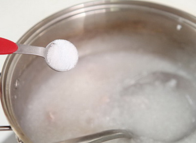 菠菜肉丁粥做法步骤5