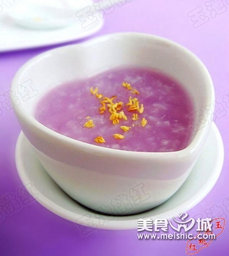桂花紫薯粥