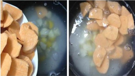 红薯栗子粥步骤4