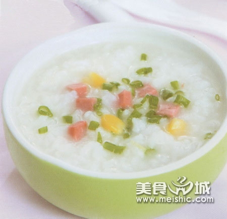 火腿玉米粥的做法步骤
