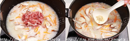 香菇鸭肉粥