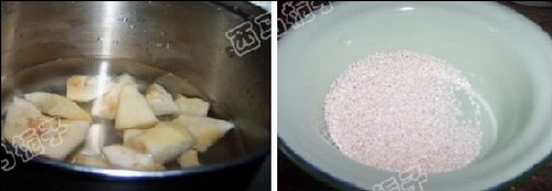 雪梨山楂糯米粥怎么做