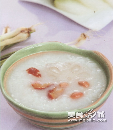 莲藕糯米甜粥