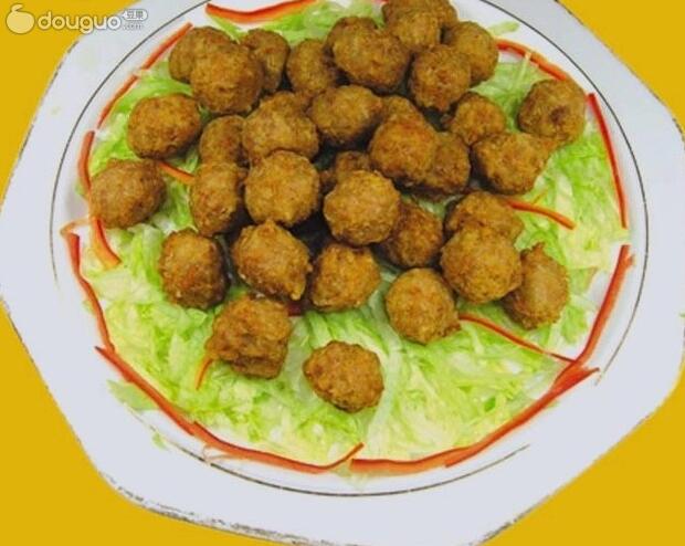 家常干炸小肉丸的简单做法