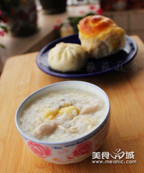 腐皮白果猪肚粥