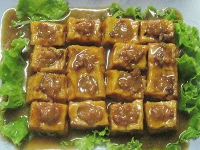无锡特色名菜之镜箱豆腐的做法