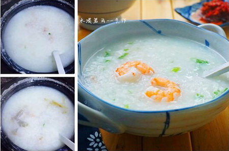 虾仁肉泥粥步骤3-4