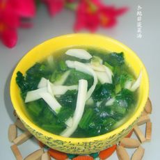 杏鲍菇菠菜汤的做法