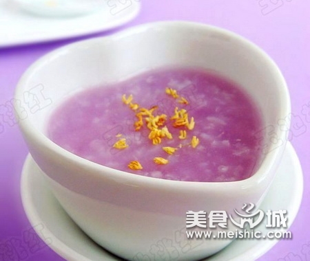 桂花紫薯粥