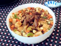 牛肉彩蔬泡馍的制作方法