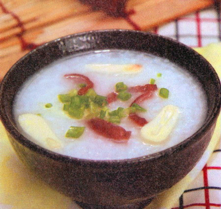 海参蒜粥