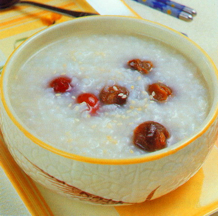芝麻龙眼粥