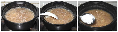 灵芝糯米粥步骤10-12