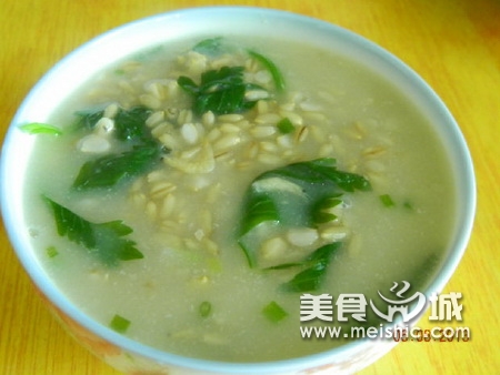芹菜海米粥