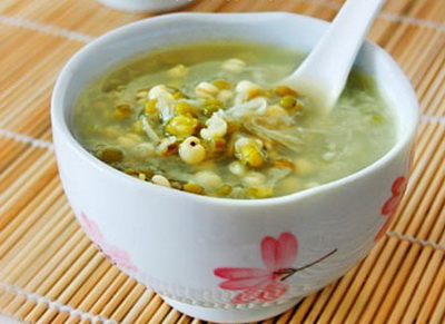 薏米绿豆麦片粥