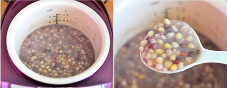 红豆玉米砂锅粥做法步骤5-6
