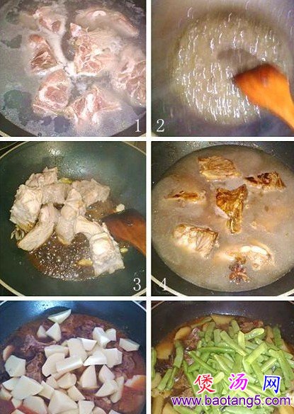 土豆排骨炖豆角