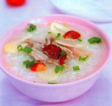 兔肉红枣蒜香粥