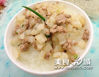 萝卜肉末粥