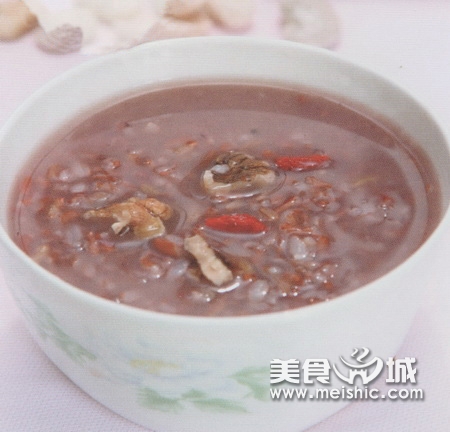 桃仁红米粥