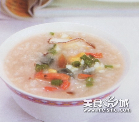香菇双蛋粥