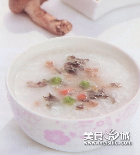 肉末紫菜豌豆粥