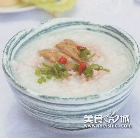 猪肉鸡肝粥