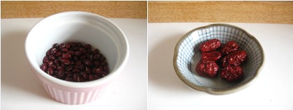 红枣红豆莲子粥步骤1