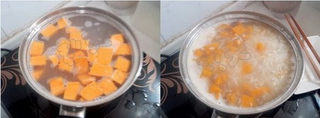蜜豆南瓜粥步骤4