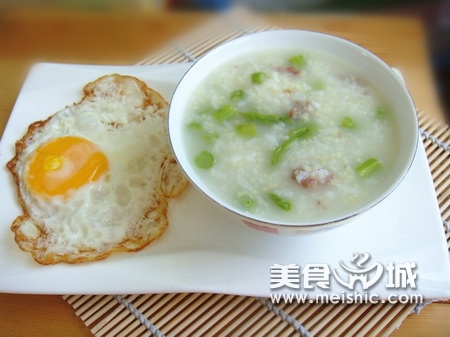 芦笋猪肉末二米粥