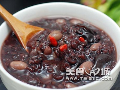 黑米阿胶粥