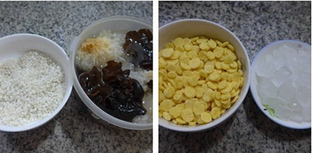 双耳玉米片大米粥做法步骤1