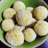 简易版南瓜丸子的3步做法