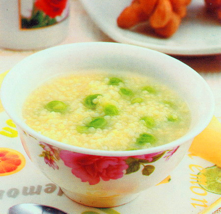 小米青豆粥