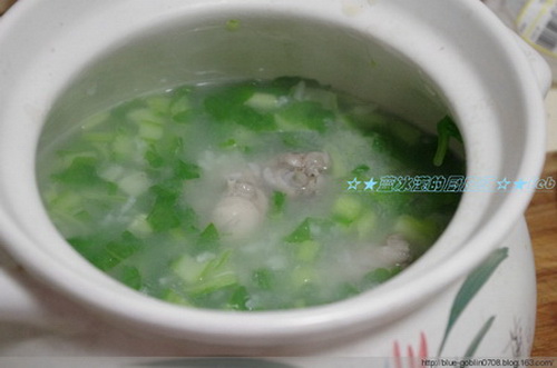 牛蛙青菜粥