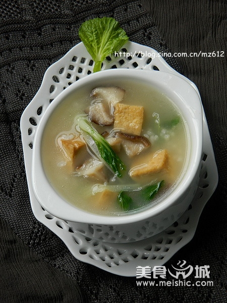 豆干香菇粥的做法