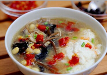 传统小吃---鸡汁豆腐脑