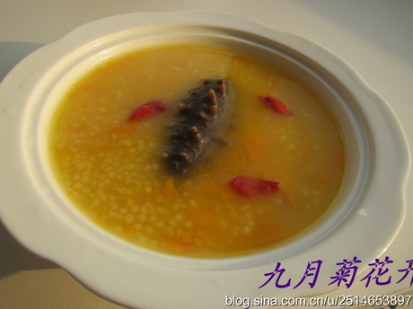 海参小米粥