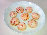 红蓝芝麻糯糍的制作方法