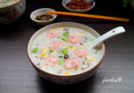 蔬菜虾仁粥