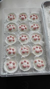 猫爪棉花糖的图解做法