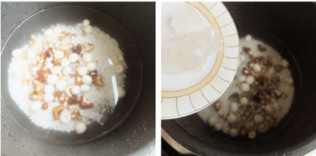 菱角莲子芡实粥步骤5-6