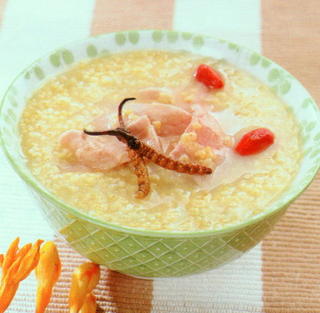 冬虫夏草瘦肉粥